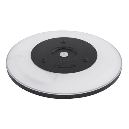 Globo - Luz de techo LED regulable para baño LED/24W/230V diá. 42 cm IP44 negro