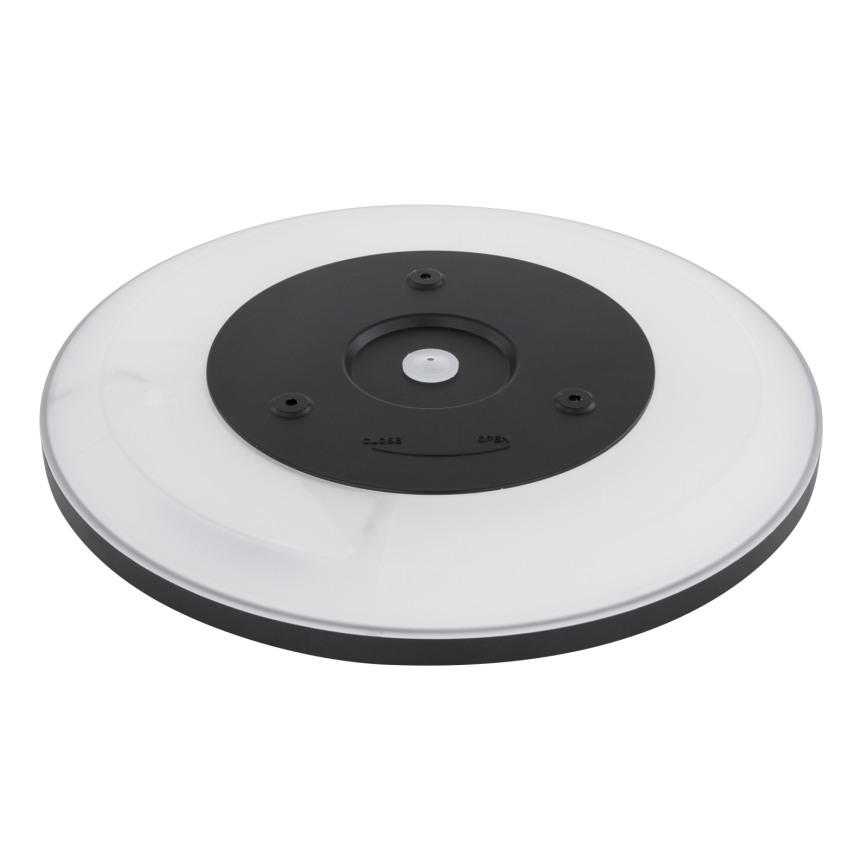 Globo - Luz de techo LED regulable para baño LED/24W/230V diá. 42 cm IP44 negro