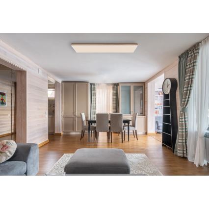 Globo - Lámpara de techo LED regulable LED/36W/230V 2700-6500K marrón/blanco + mando a distancia
