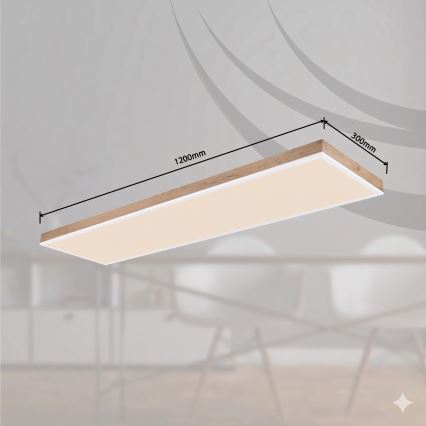 Globo - Lámpara de techo LED regulable LED/36W/230V 2700-6500K marrón/blanco + mando a distancia