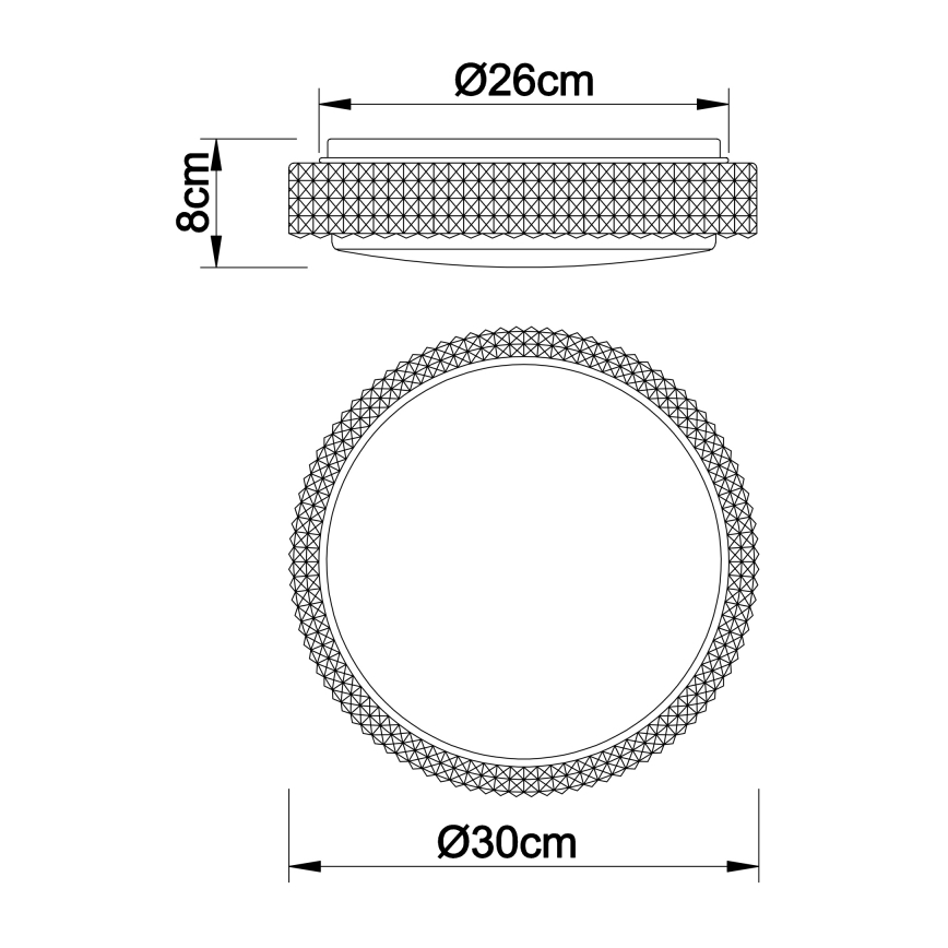 Globo - Plafón LED LED/12W/230V 2700/4200/6500K diá. 30 cm