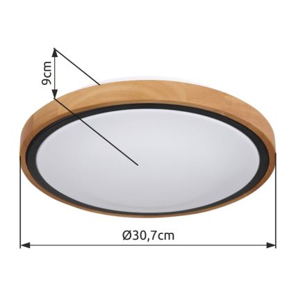 Globo - Lámpara de techo LED LED/12W/230V 307 mm 3000/4500/6000K