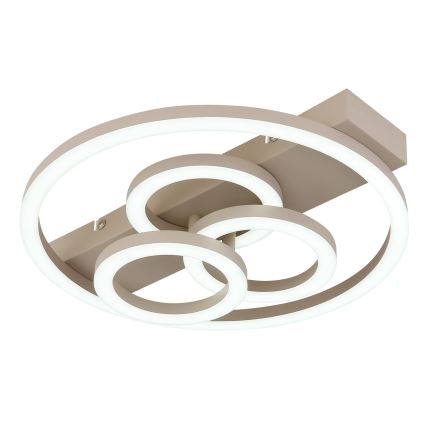 Globo - Lámpara de techo LED regulable LED/40W/230V 2700-6500K Ø 35x33 cm beige + mando a distancia