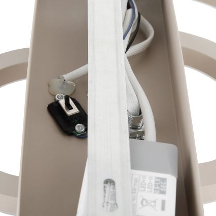 Globo - Lámpara de techo LED regulable LED/40W/230V 2700-6500K Ø 35x33 cm beige + mando a distancia