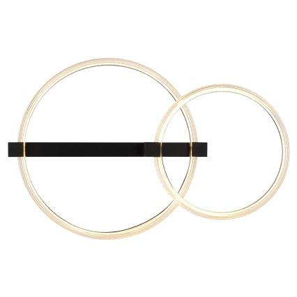 Globo - Lámpara de techo LED/24W/230V 3000K 58x38 cm negra