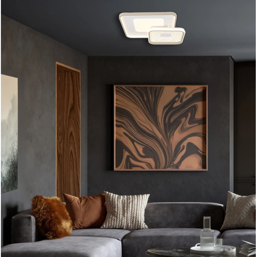 Globo - Lámpara de techo LED regulable 48W/230V 2700-6000K 50x50 cm + mando a distancia