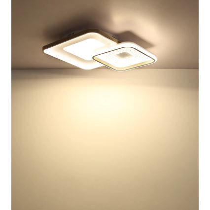 Globo - Lámpara de techo LED regulable 48W/230V 2700-6000K 50x50 cm + mando a distancia