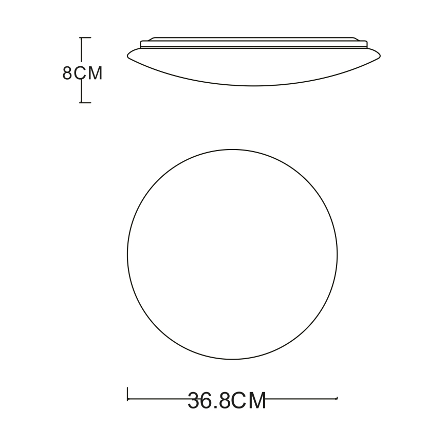 Globo - Lámpara de techo LED/24W/230V