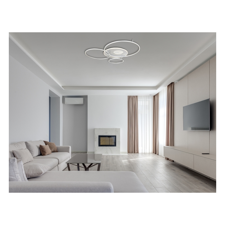 Globo - Lámpara de techo LED regulable LED/70W/230V 2700-6500K cromo mate + mando a distancia