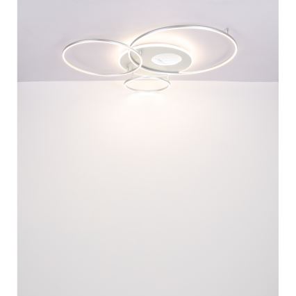 Globo - Lámpara de techo LED regulable LED/70W/230V 2700-6500K cromo mate + mando a distancia