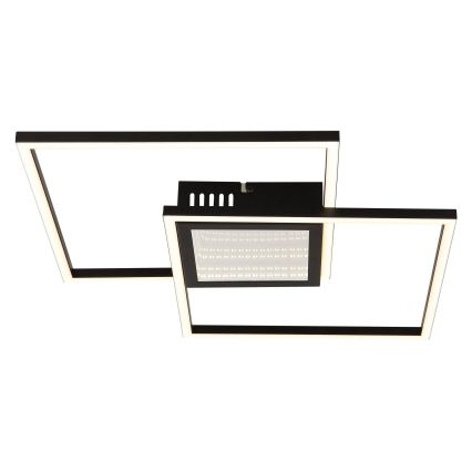 Globo - Plafón LED regulable para techo LED/32W/230V 2700-6500K 42,6x42,6 cm negro + mando a distancia