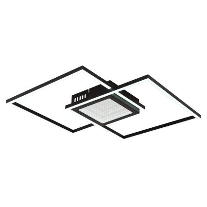 Globo - Plafón LED regulable para techo LED/32W/230V 2700-6500K 42,6x42,6 cm negro + mando a distancia
