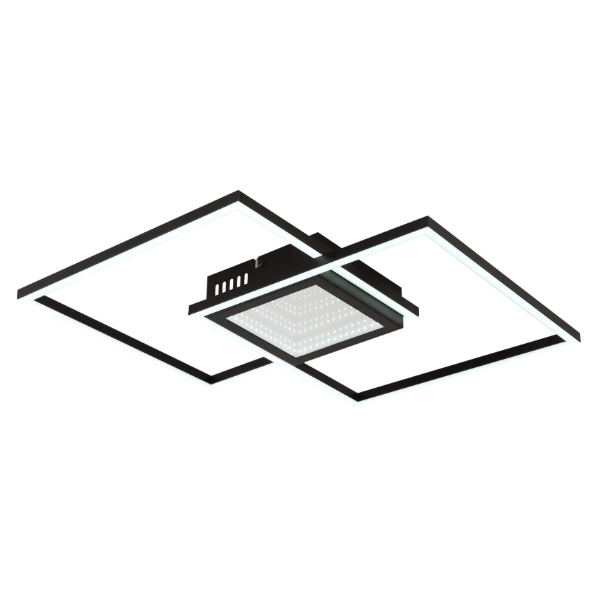 Globo - Plafón LED regulable para techo LED/32W/230V 2700-6500K 42,6x42,6 cm negro + mando a distancia