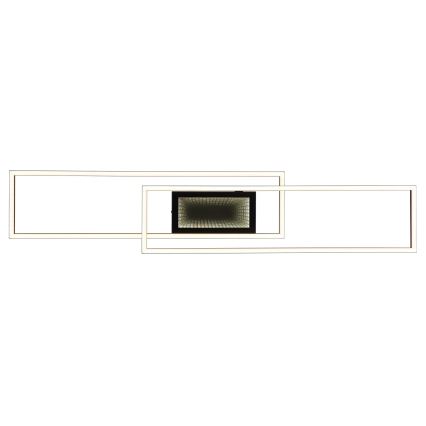 Globo - Lámpara de techo LED regulable LED/42W/230V 2700-6500K 19,6x96 cm negra + mando a distancia