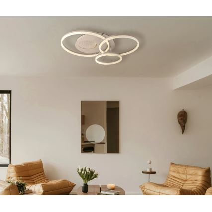 Globo - Luminaria de techo LED/40W/230V 3000K 78x60 cm beige