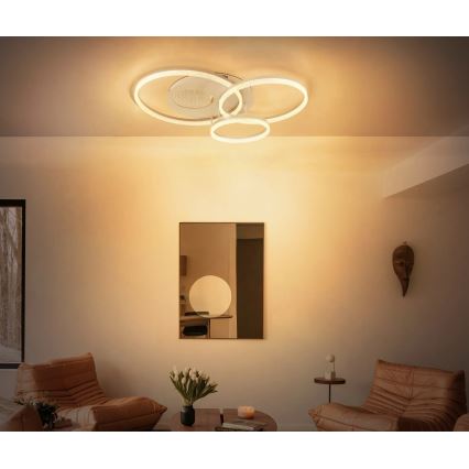 Globo - Luminaria de techo LED/40W/230V 3000K 78x60 cm beige