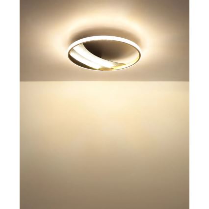 Globo - Luminaria de techo LED/24W/230V 3000/4000/6000K Ø 41 cm dorada