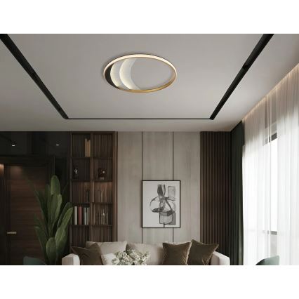 Globo - Lámpara de techo LED/40W/230V 3000/4000/6000K Ø 52 cm dorada