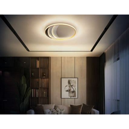 Globo - Lámpara de techo LED/40W/230V 3000/4000/6000K Ø 52 cm dorada