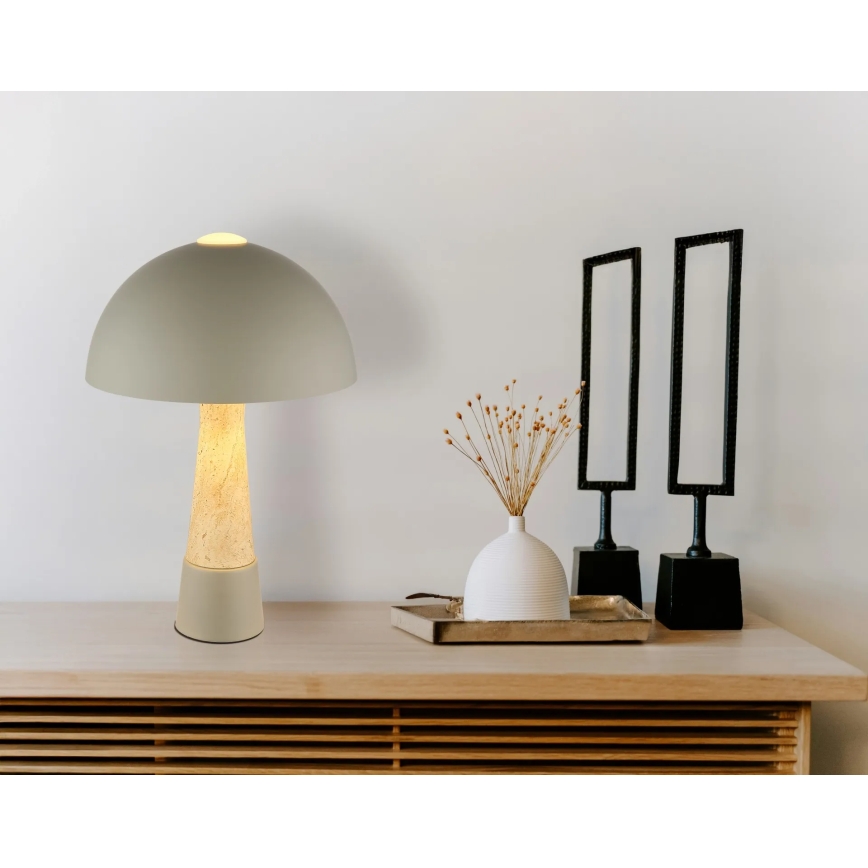 Globo - Lámpara de mesa 1xE27ILLU/40W/230V, gris