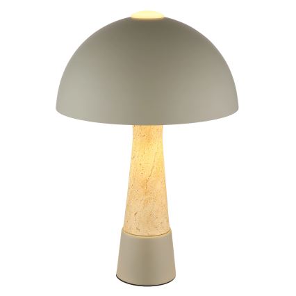Globo - Lámpara de mesa 1xE27ILLU/40W/230V, gris