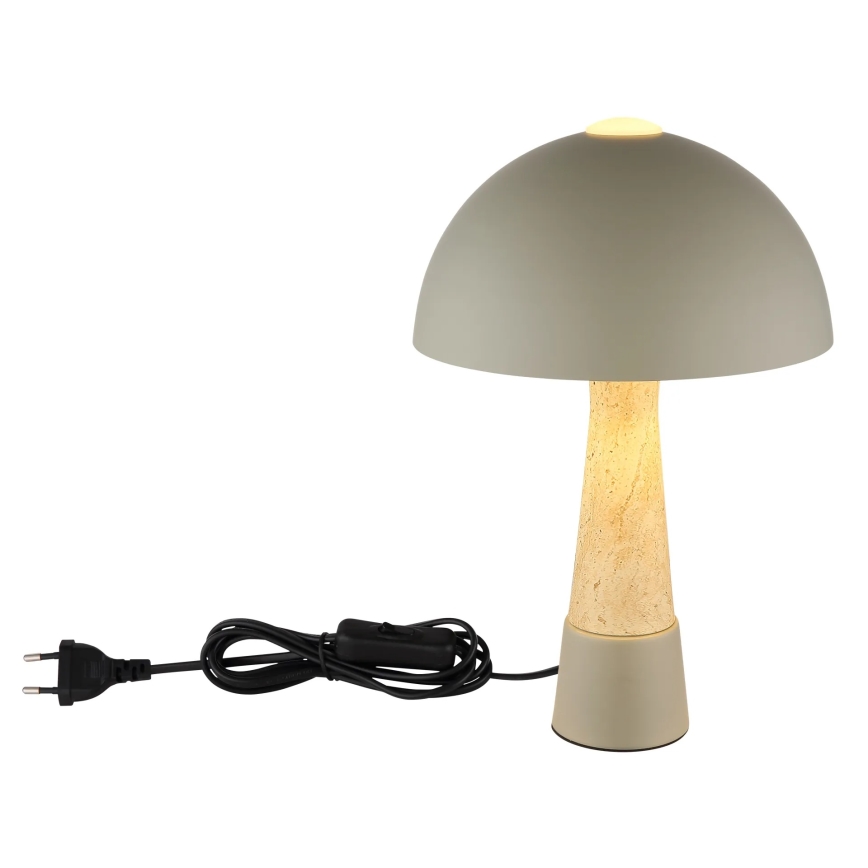 Globo - Lámpara de mesa 1xE27ILLU/40W/230V, gris