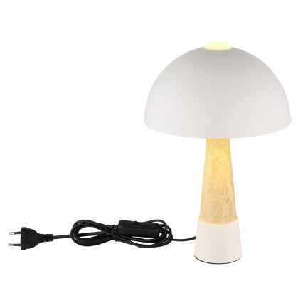 Globo - Lámpara de mesa 1xE27ILLU/40W/230V color crema