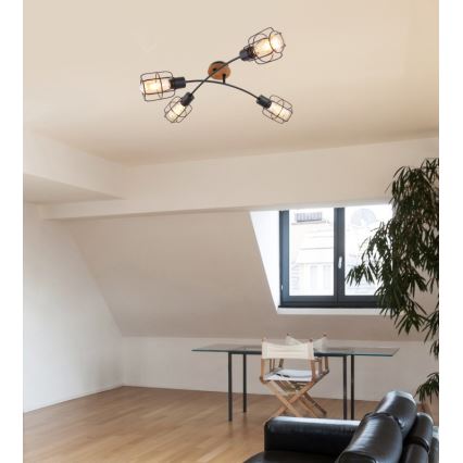 Globo - Lámpara de techo de montaje en superficie 4xE27/40W/230V