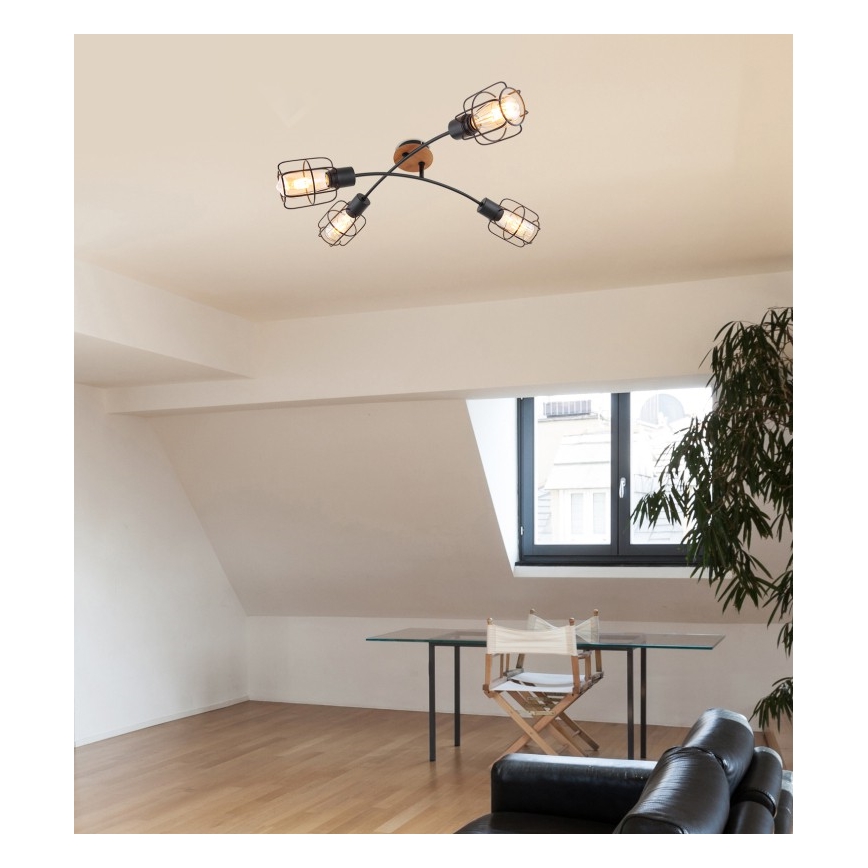 Globo - Lámpara de techo de montaje en superficie 4xE27/40W/230V
