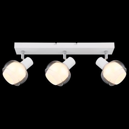 Globo - Lámpara de 3 focos 3xE14/40W/230V blanca