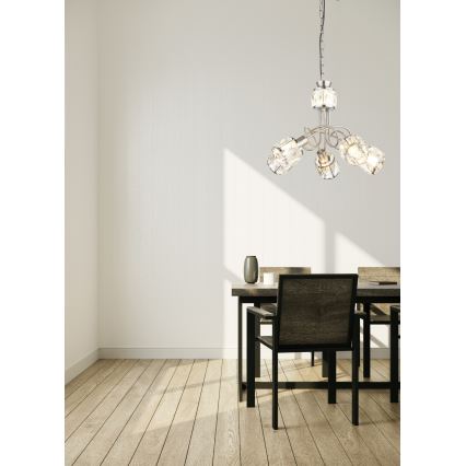 Globo - Lámpara de techo LED en cadena 5xE14/40W/230V + LED/5W
