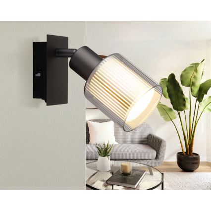 Globo - Aplique de pared con foco 1xE14/25W/230V