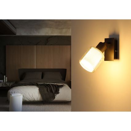 Globo - Aplique de pared con foco 1xE14/25W/230V