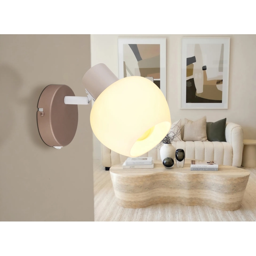 Globo - Aplique de pared orientable 1xE27/40W/230V