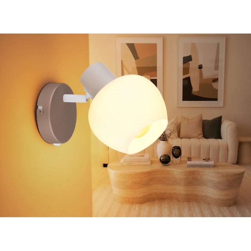 Globo - Aplique de pared orientable 1xE27/40W/230V