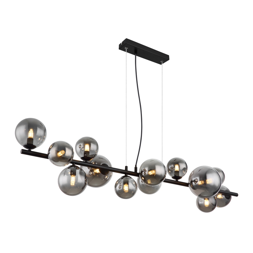 Globo - Lámpara LED colgante 13xG9/3,5W/230V ahumado/negro