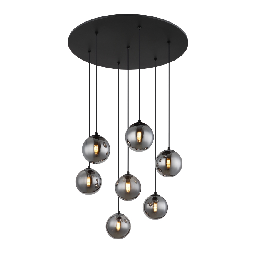 Globo - Lámpara LED colgante 7xG9/3,5W/230V ahumado/negro