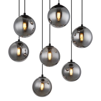 Globo - Lámpara LED colgante 7xG9/3,5W/230V ahumado/negro