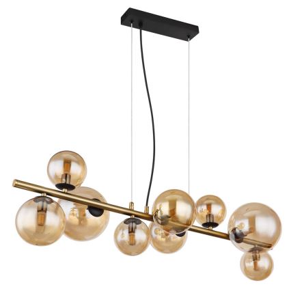 Globo - Lámpara colgante LED en cable 9xG9/3W/230V latón