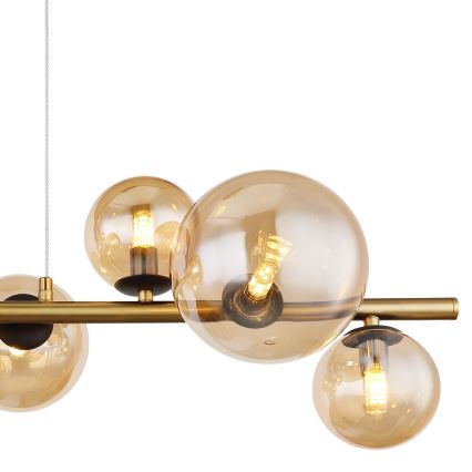 Globo - Lámpara colgante LED en cable 9xG9/3W/230V latón