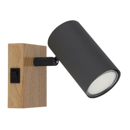 Globo - Foco de pared 1xGU10/25W/230V gris/marrón
