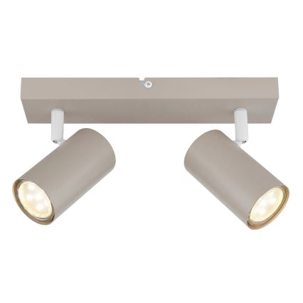 Globo - Foco doble 2xGU10/35W/230V beige