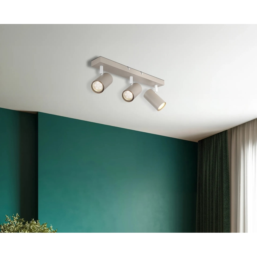 Globo - Lámpara de focos 3xGU10/35W/230V beige