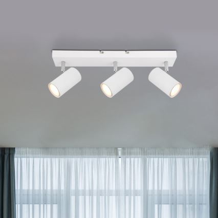 Globo - Foco empotrable 3xGU10/35W/230V blanco