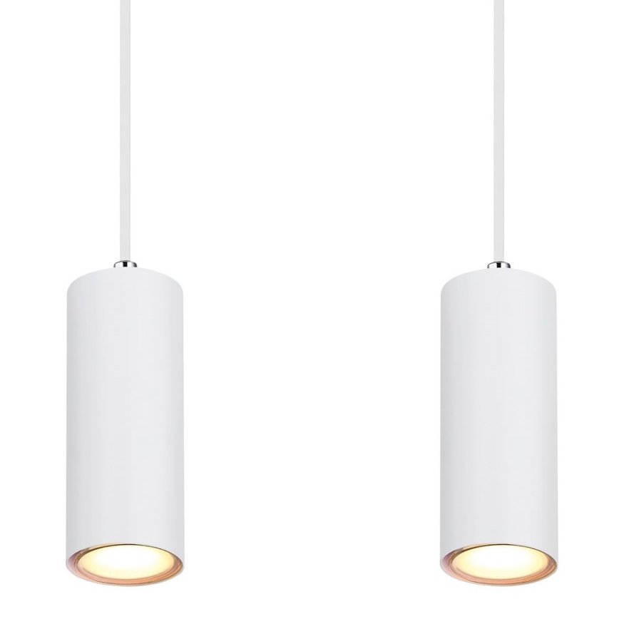 Globo - Lámpara de araña con cable 4xGU10/35W/230V blanco