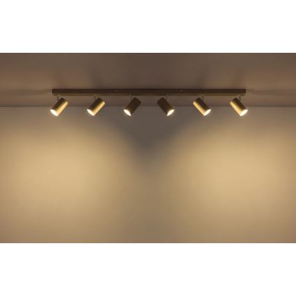 Globo - Lámpara de techo de 6xGU10/35W/230V beige