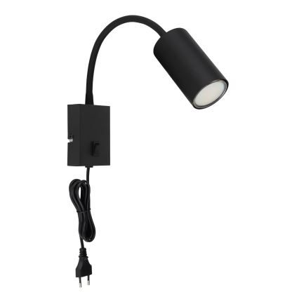 Globo - Aplique flexible 1xGU10/25W/230V negro