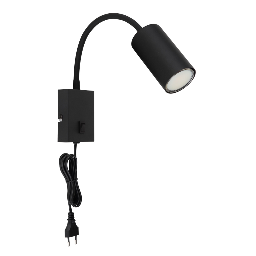 Globo - Aplique flexible 1xGU10/25W/230V negro
