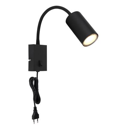 Globo - Aplique flexible 1xGU10/25W/230V negro