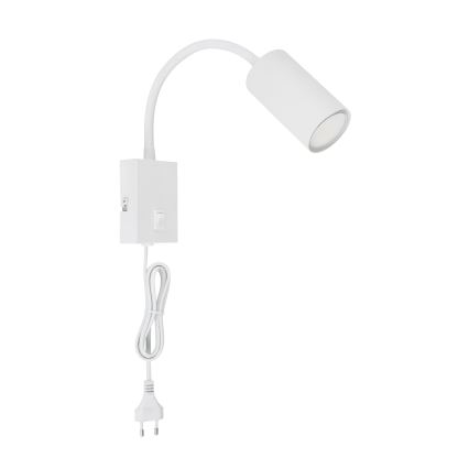 Globo - Aplique flexible 1xGU10/25W/230V blanco